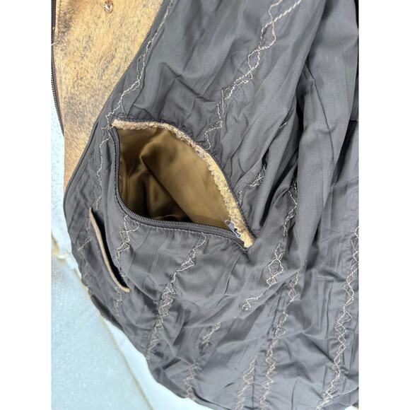 Gimo's Leather Italy Coat Size 44 Rustic Burnished Luxury Mens - Picture 12 of 16